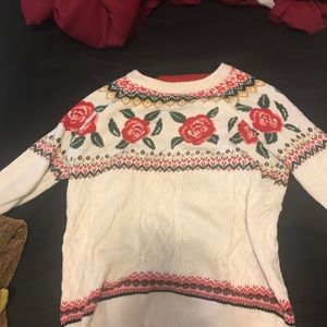 floral sweater